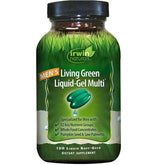 Irwin Naturals Men's Living Green bottle close-up for daily vitality