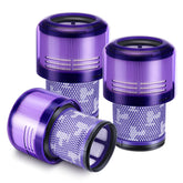Isinlive Dyson V11 filter pack with three pieces for easier maintenance and extended suction.