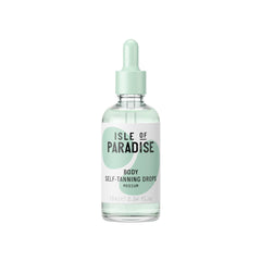 Isle of Paradise self tanning drops bottle with dropper for precise, customizable tanning.