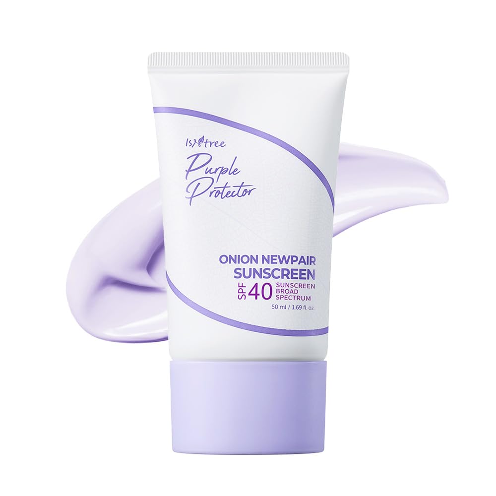 ISNTREE Onion Newpair Sunscreen bottle with pump for easy daily application.