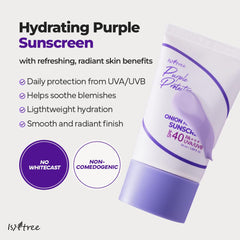 ISNTREE Onion Newpair Sunscreen offers SPF 40 protection daily.