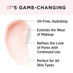 IT Cosmetics Your Skin But Better Primer+ hydrated skin finish closeup demonstrates a refreshed base.