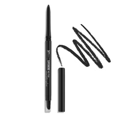IT Cosmetics Superhero No-Tug retractable eyeliner in black with twist-up design for easy daily use