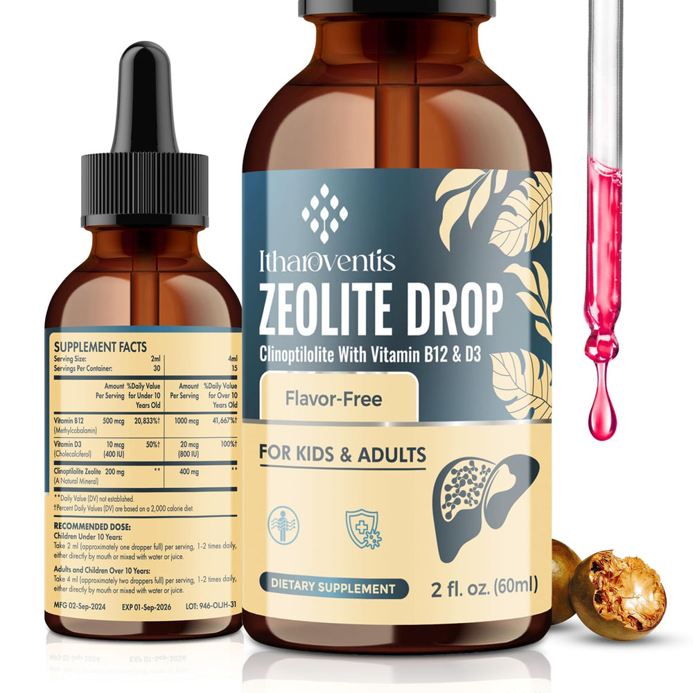 Itharoventis Zeolite Drops kids daily use bottle, supports gentle daily routine