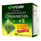 ITO EN Genmaicha tea bags box front, signaling convenient daily tea ritual.
