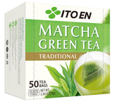 Ito En traditional matcha tea bags for hot or iced beverages