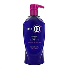 It's a 10 Haircare Miracle Daily Conditioner bottle shows easy daily use and moisture