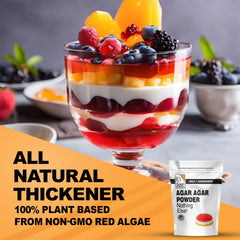It's Just! agar powder delivers strong, smooth gel texture.