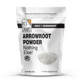 It's Just Arrowroot Powder 8oz pouch ready for pantry thickening in recipes.