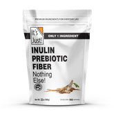 It's Just! Inulin prebiotic fiber powder in a resealable bag for digestive support.