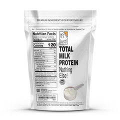 It's Just! MPC-85 pours into a shaker for balanced protein.