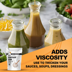 It's Just! Xanthan Gum thickens sauces for a smoother, richer consistency.