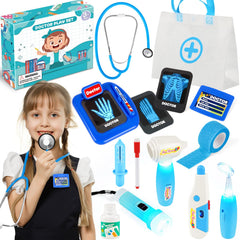 IVENRXIU stethoscope for pretend doctor play, hear heartbeat during checkups