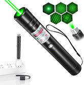IVVTRYI laser pointer close-up highlighting compact handheld design for quick use.