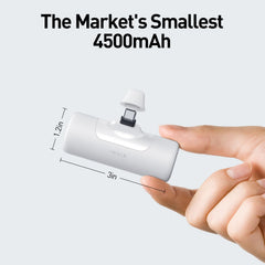 iWALK 4500mAh capacity on a compact unit for quick top-ups.