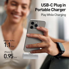 iWALK built-in USB-C connector enables tangle-free use.