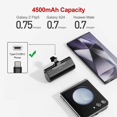 iWALK compact 4500mAh power bank delivering quick top-ups during travel