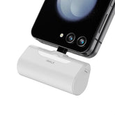 iwalk small USB-C portable charger front view, pocket-friendly for travel