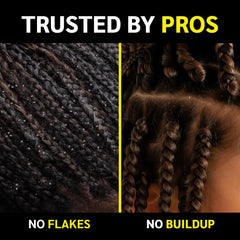 IWELL Signature Loc Star Gel being applied for neat styling