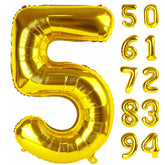 IWERP gold 5 balloon 40 inch used as a photo backdrop