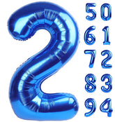 IWERP navy blue 2 balloon 40 inch creates a bold birthday backdrop.