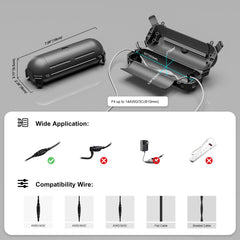 iwillink outdoor cover features four latches and corner clips for IP44 protection.