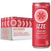 IZZE Grapefruit sparkling juice can front view, a refreshing on-the-go treat.