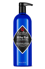 Jack Black All Over Wash bottle front view, multipurpose cleanser.