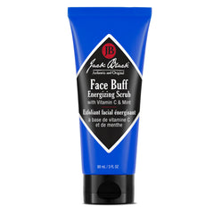 Jack Black Face Buff Energizing Scrub bottle ready for pre-shave cleansing