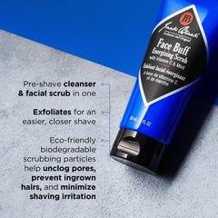 Jack Black Face Buff Energizing Scrub peppermint cooling moment on skin