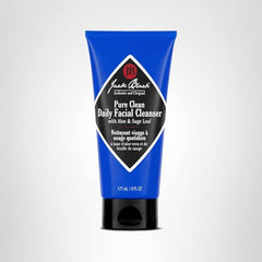 Jack Black Pure Clean Daily Facial Cleanser in use, skin refreshed and balanced