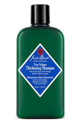 Jack Black True Volume Shampoo bottle pour boosts body and cleanses scalp