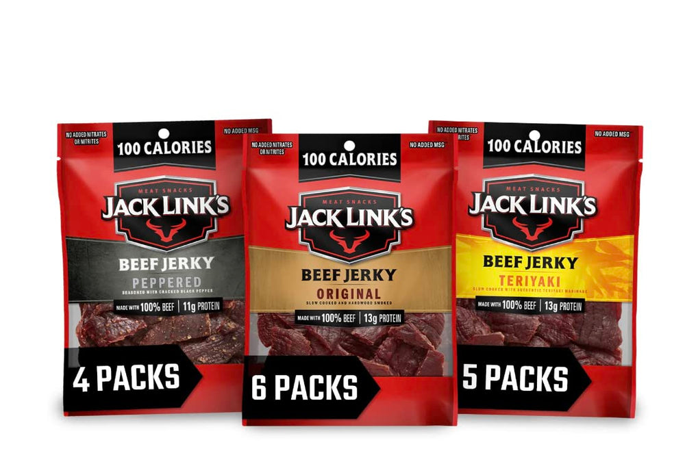 Jack Link's Original beef jerky bag for quick protein on the go.