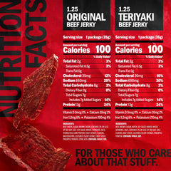 Jack Link's Teriyaki beef jerky bag with bold savory glaze