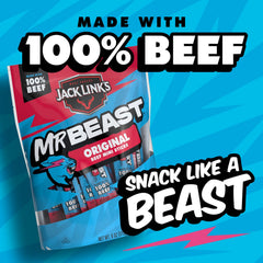 Beef Sticks image highlighting 5g protein per stick.