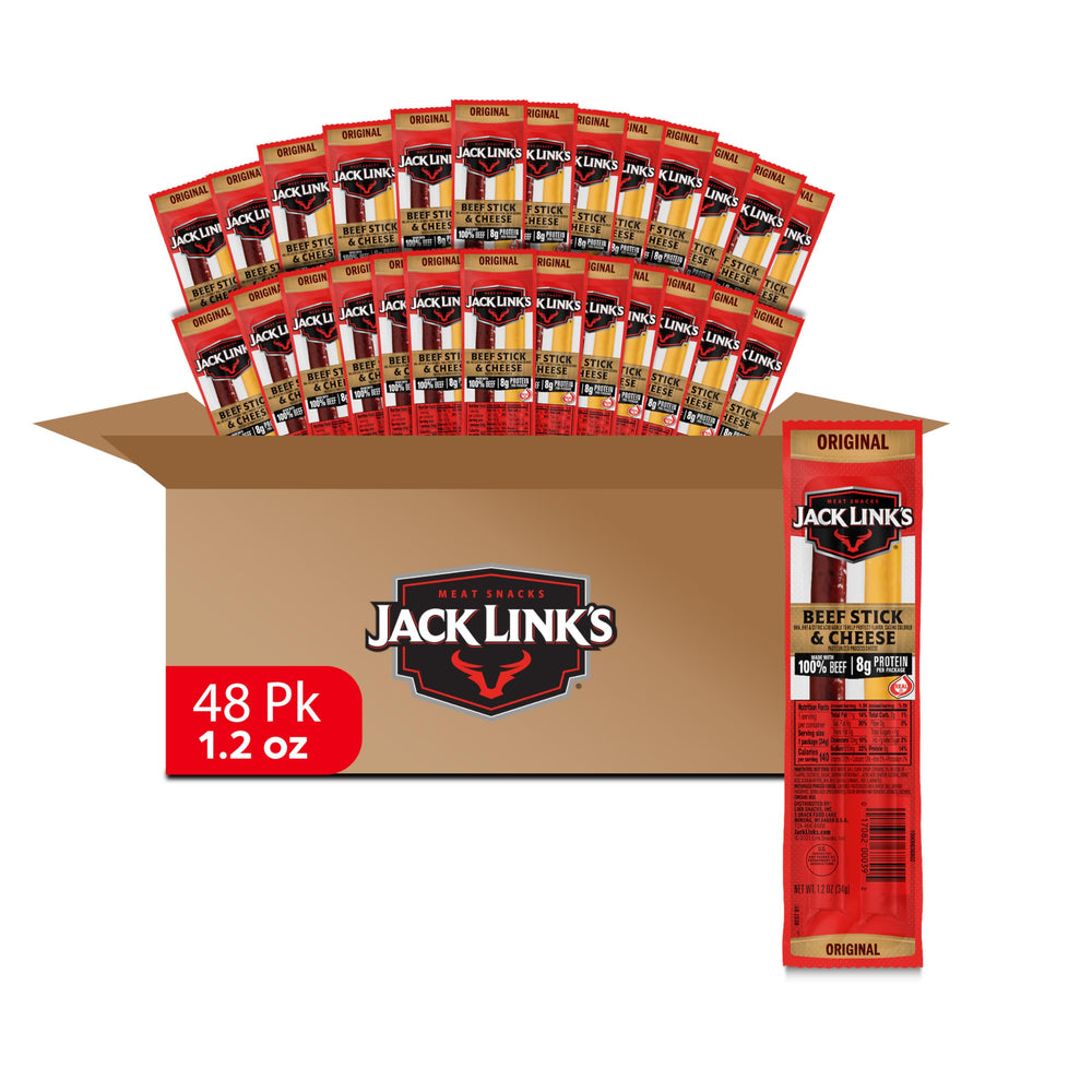 Jack Link's Original Beef & Cheese Combo 48-pack bulk snack for lunches
