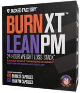 Jacked Factory Burn-XT bottle showing daytime energy and fat support