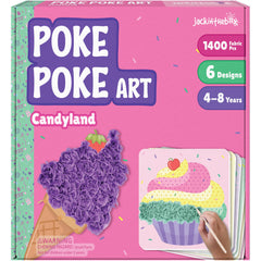 jackinthebox Poke Poke Art Candyland board inspires mess-free crafting for kids