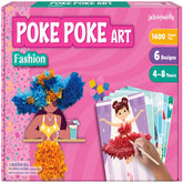 jackinthebox poke poke art kit cover showing colorful fashion outfits for mess-free crafting