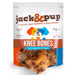 Jack&Pup beef bones 10-pack pack image highlighting durable, long-lasting chews for large dogs