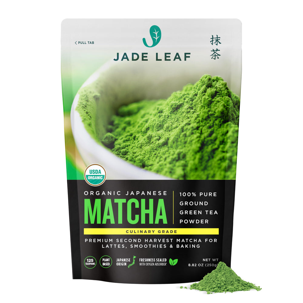 Jade Leaf Matcha Organic Culinary packaging front, ideal for baking and beverages
