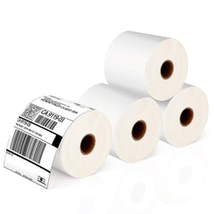 JADENS 4x6 thermal label roll bundle in kraft carton, ready for shipping.