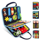 JAGSYJOY Busy Board with abacus engages toddlers in early math skills during screen-free play