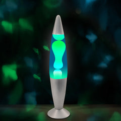 JAMBO blue magma motion lamp casts mesmerizing light for mindful moments.