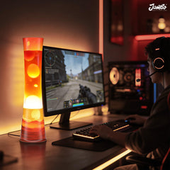 JAMBO modern decor lamp styling for desks and shelves with glow.