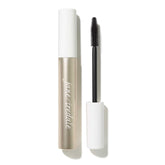 Jane Iredale Lash Fixation mascara tube wrap demonstrates 360-degree tubing for all-day definition.