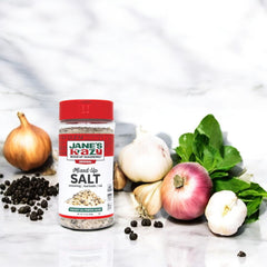 Stacked Jane's Krazy spices for quick flavor pairing ideas.
