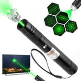 JANHER high power green laser pointer beam close-up for precise alignment.