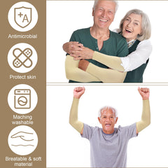 Janmercy breathable protective fabric keeps arms cool and comfortable.