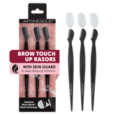 Japonesque eyebrow razor with precision blades for clean brow shaping